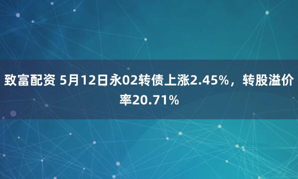 致富配资 5月12日永02转债上涨2.45%，转股溢价率20.71%