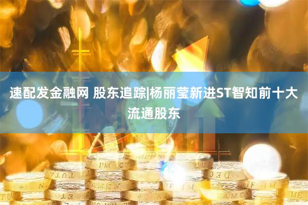 速配发金融网 股东追踪|杨丽莹新进ST智知前十大流通股东